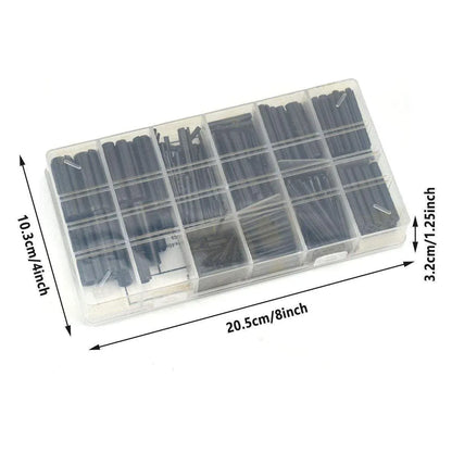 450-Piece Slotted Spring Tension Pin Assortment with Storage Case