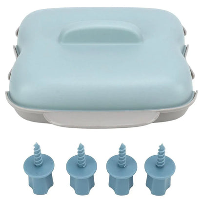 Microwave Corn Steamer Box Kitchen Cooking Tool Fast Heat Resistant Container - Blue