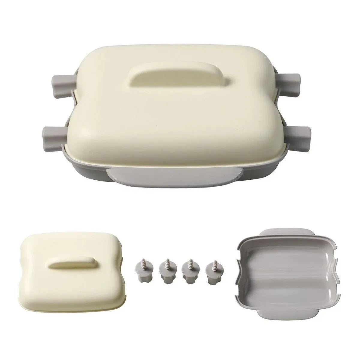 Microwave Corn Steamer Box Kitchen Cooking Tool Fast Heat Resistant Container - Beige