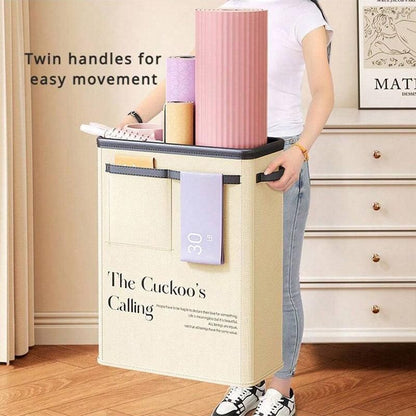 Yoga Mat Storage Box Home Sports Equipment Organiser Basket for Yoga Accessories - Pink