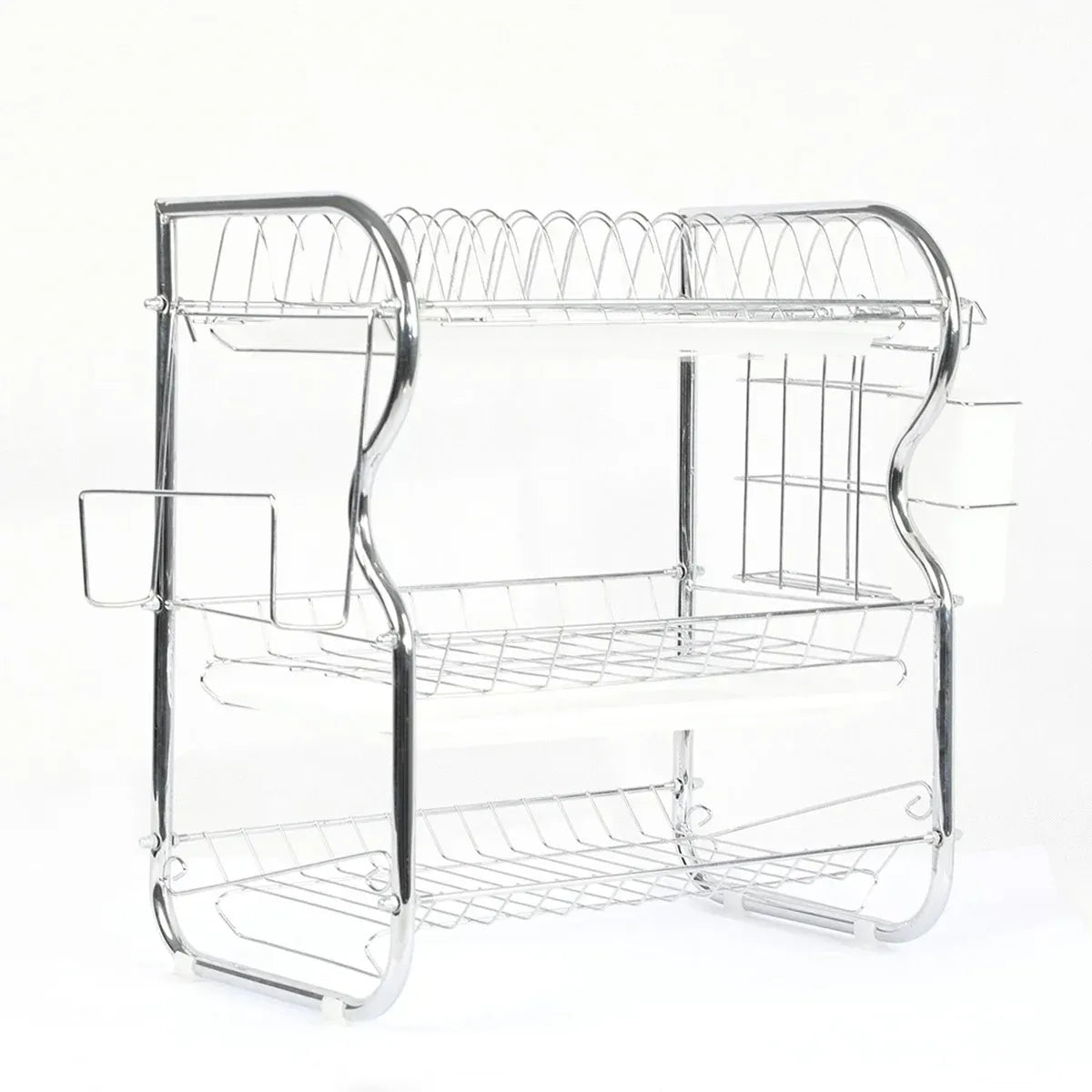 Kitchen Bowl Dish Rack Drainer Storage Cutlery Holder Cupboard Organizer