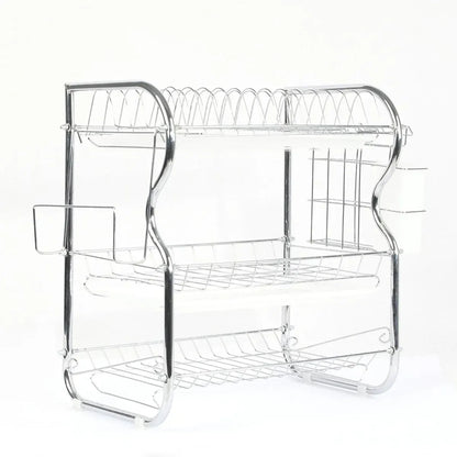 Kitchen Bowl Dish Rack Drainer Storage Cutlery Holder Cupboard Organizer