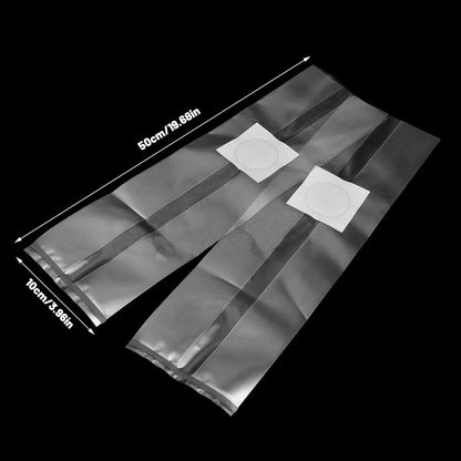 50 Pcs PP Mushroom Grow Bag Substrate High temp Pre Sealable Bags 10x50cm