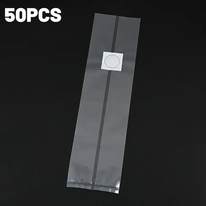 50 Pcs PP Mushroom Grow Bag Substrate High temp Pre Sealable Bags 10x50cm