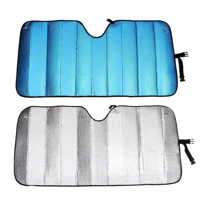 1-Piece Blue 145 x 69 cm Folding Windscreen Sunshade