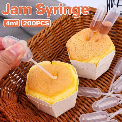 200-Piece 4 mL Clear Dessert Dropper Set