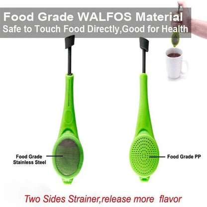 Tea Infuser Loose Tea Leaf Strainer Silicone Filter Diffuser Herbal Spice Reuse