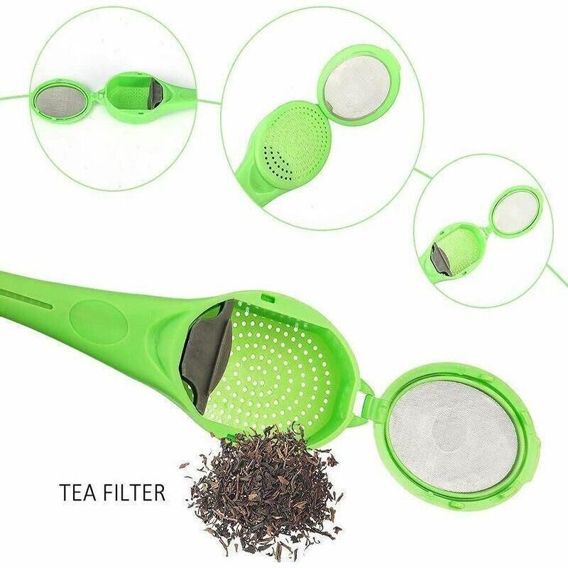 Tea Infuser Loose Tea Leaf Strainer Silicone Filter Diffuser Herbal Spice Reuse