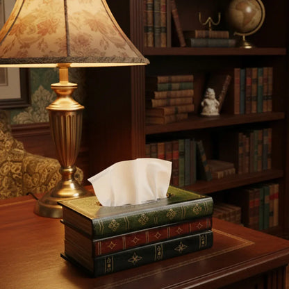Book-Shaped Tissue Box 25.5 x 14.5 x 10 cm - 1 Piece