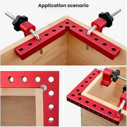 Right Angle Ruler Woodworking Clamp L Type Scribe Positioning Holder Tool