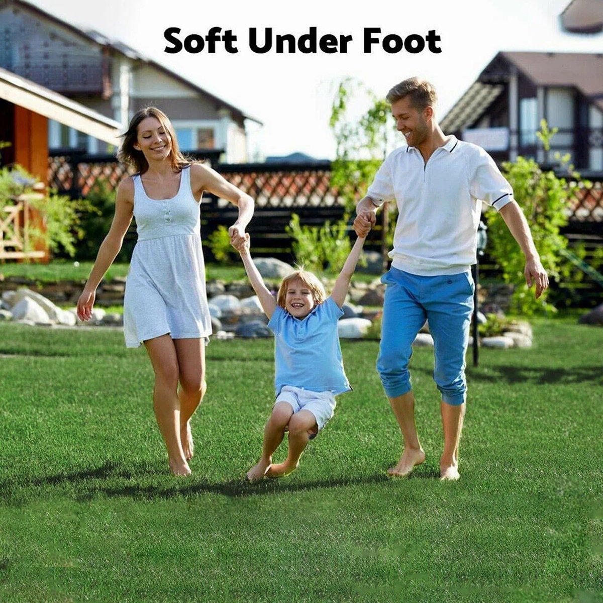Artificial Grass Turf Roll 2m x 5m (10sqm), 15mm Pile, Green, 1 Roll