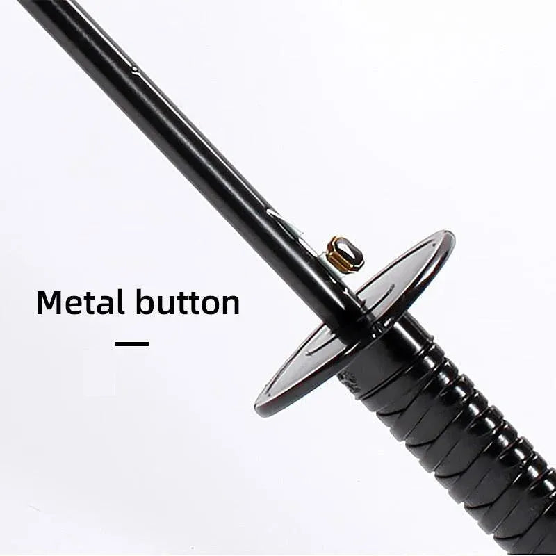 1-Piece Black 24-Rib Sword-Handle Straight Umbrella