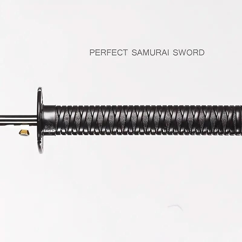 1-Piece Black 24-Rib Sword-Handle Straight Umbrella