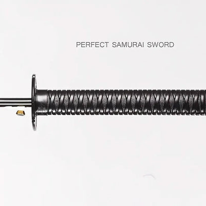 1-Piece Black 24-Rib Sword-Handle Straight Umbrella