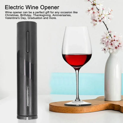 5-Piece Electric Wine Opener Set with Charging Base
