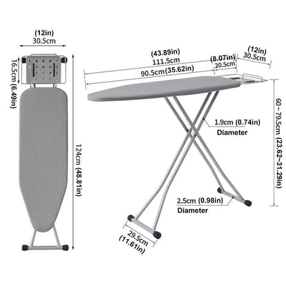1 Foldable Ironing Board, Grey
