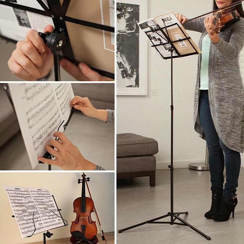 Foldable Sheet Music Stand Tripod with Carry Bag - 1 Pc
