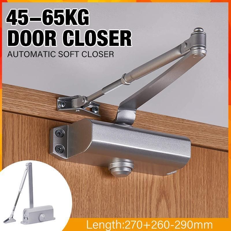 Hydraulic Automatic Door Closer with Adjustable Closing Speed, Soft Close - 1 Pc