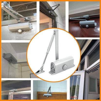 Hydraulic Automatic Door Closer with Adjustable Closing Speed, Soft Close - 1 Pc