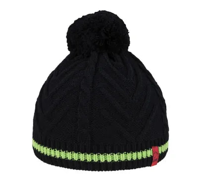 BRBL Dolomiti Merino Wool Blend Pull On BEANIE Warm Winter Hat Pom Pom Knitted - S