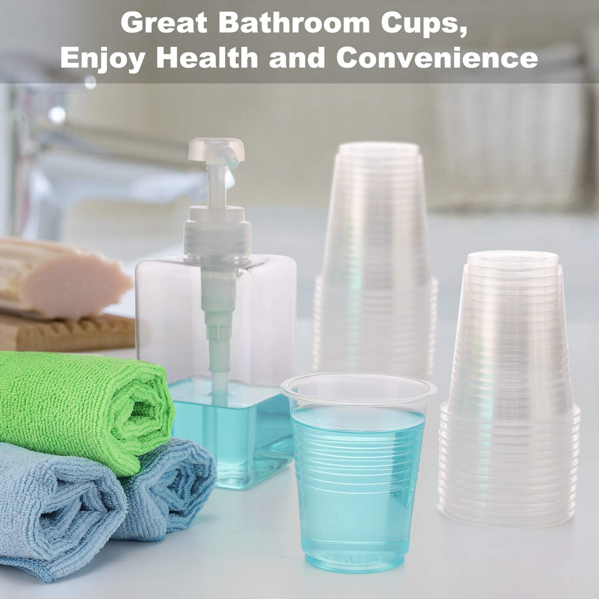 1200x 8oz (240ml) Premium Plastic Clear Cups Extra Strong PET BPA Free