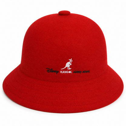 Kangol x Disney Bucket Hat 75th Anniversary Wool Blend Winter Cap - Red