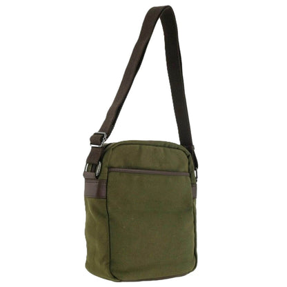 POLICE Wings Mens Canvas Crossbody Bag in Dark Olive