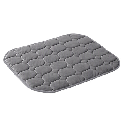 Giselle Weighted Lap Blanket 3.2KG Grey Crystal Velvet Quilted Glass Bead Fill for Sofa Office