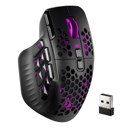 SOLAKAKA Wireless MMO Gaming Mouse 16 Buttons Bluetooth 24000 DPI RGB