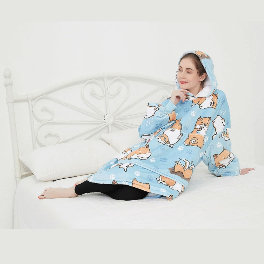 Blue Dog Sherpa Kids Hoodie