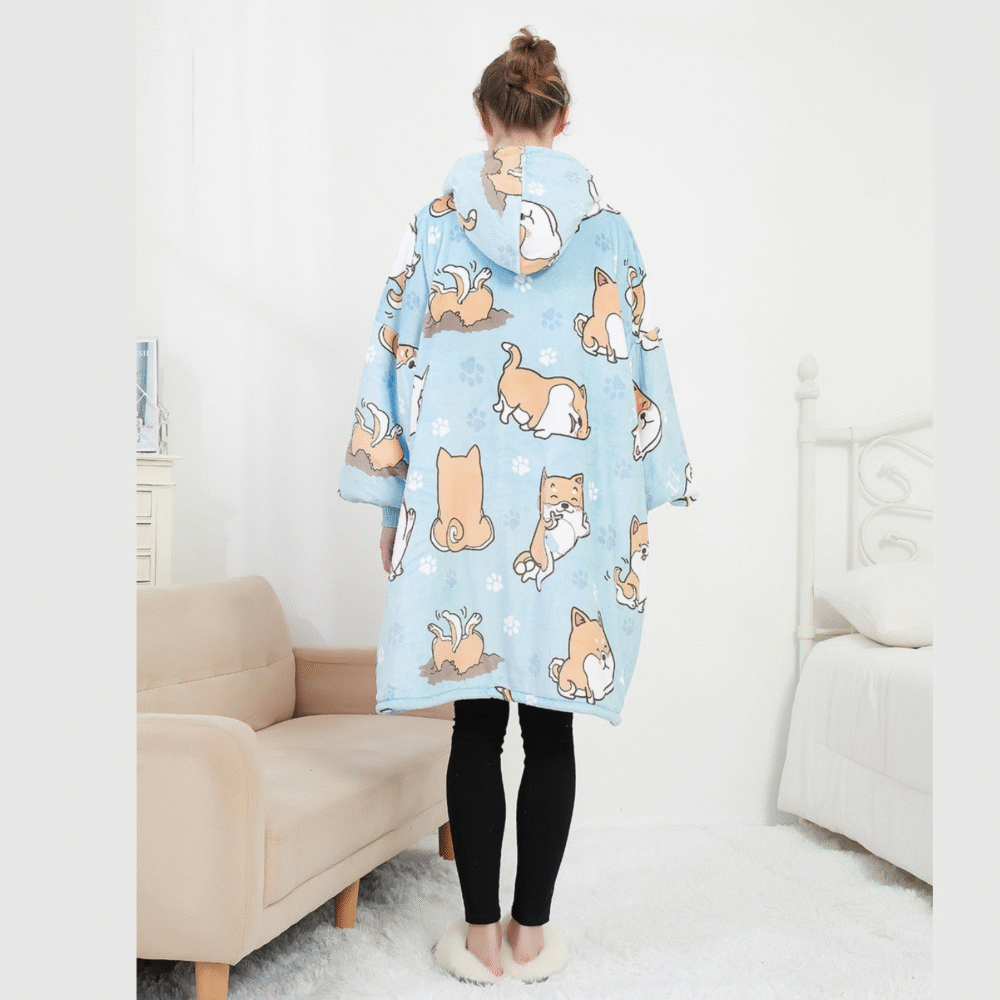 Blue Dog Sherpa Kids Hoodie