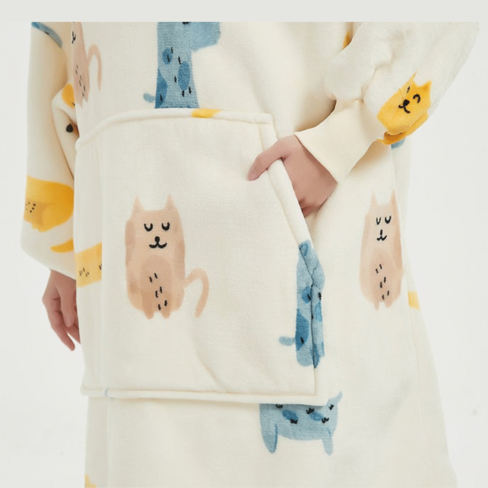 Yellow Dachshund Sherpa kids Hoodie