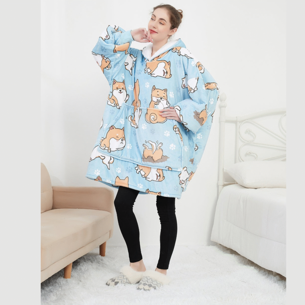 Blue Dog Sherpa Kids Hoodie
