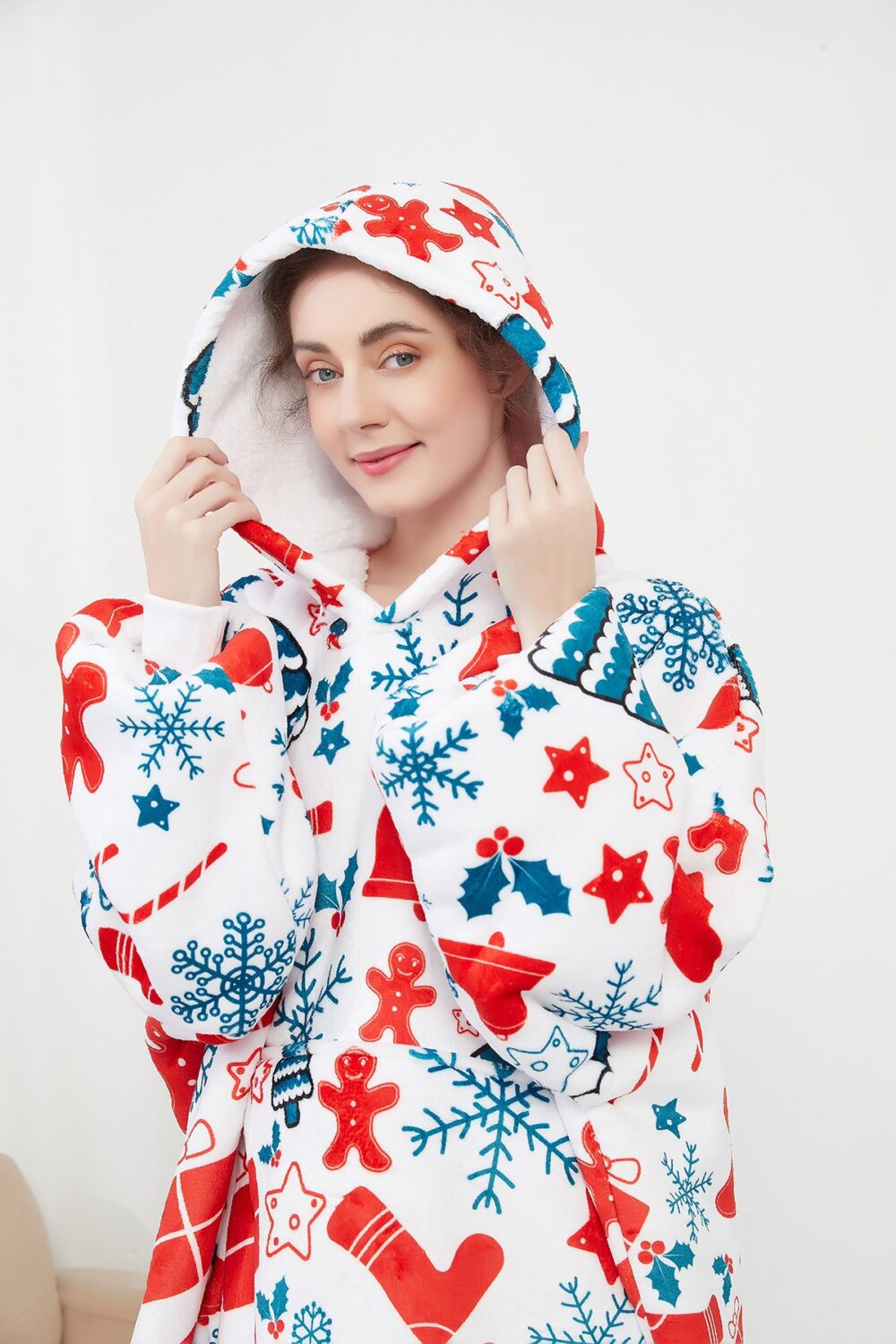 Christmas Sherpa Kids Hoodie - Image 6