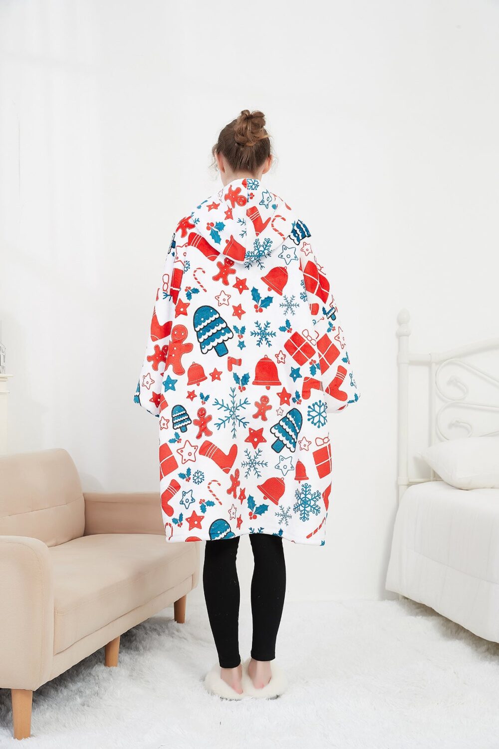 Christmas Sherpa Kids Hoodie - Image 3