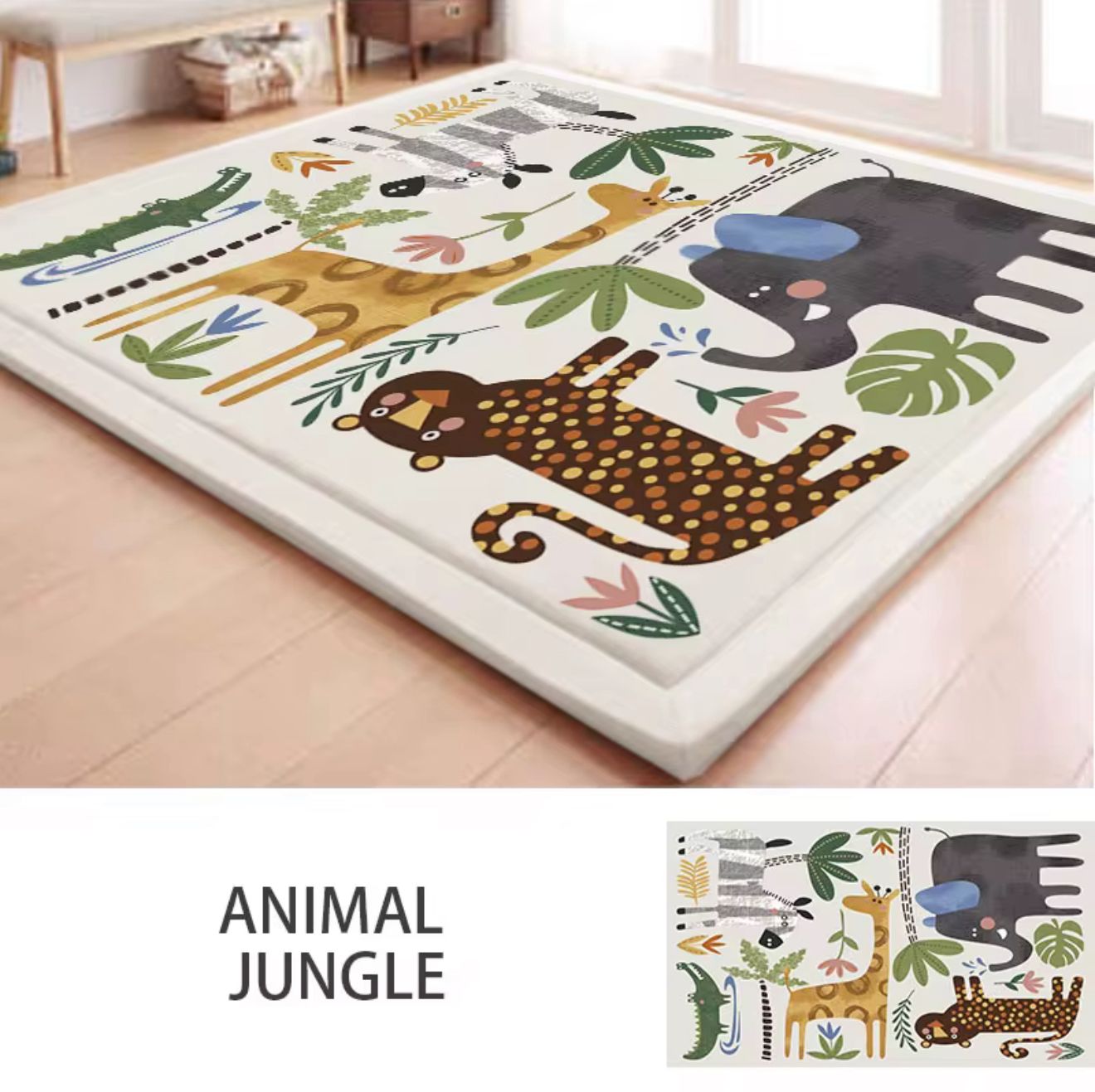 TATAMI MEMORY FOAM MAT ANIMAL JUNGLE