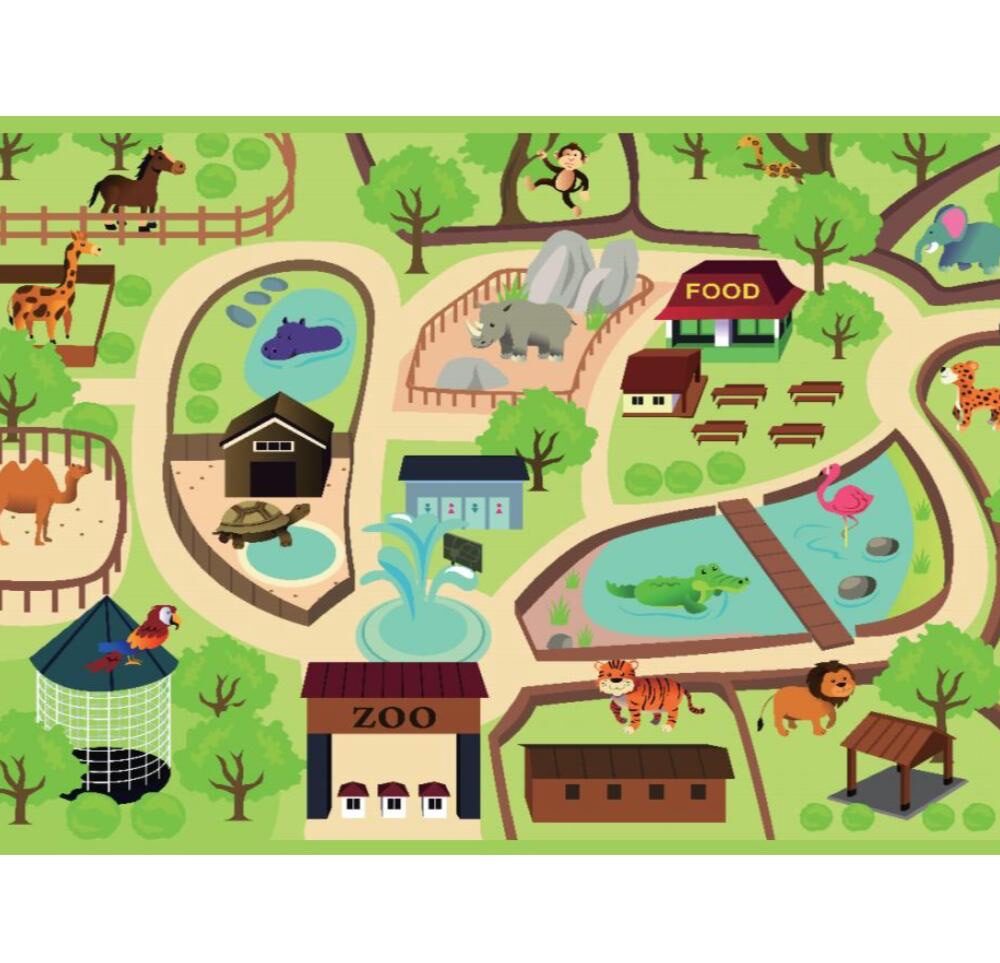 TATAMI MEMORY FOAM ZOO PLAY MAT SIZE 2m x 3m (3.5cm)