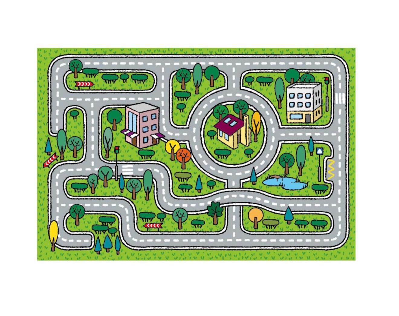 TATAMI MEMORY FOAM ROAD PLAY MAT size 2m x 3m (3.5cm)
